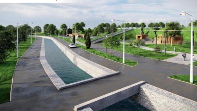 Как благоустроят реку Есентай в &quot;нижней&quot; части Алматы, показали в акимате (фото)