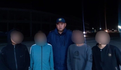 Поющих ночью на улицах детей ловят полицейские Шымкента