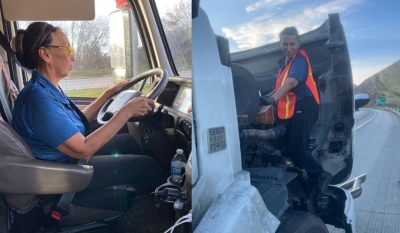 Актюбинка в 62 года работает дальнобойщиком в США